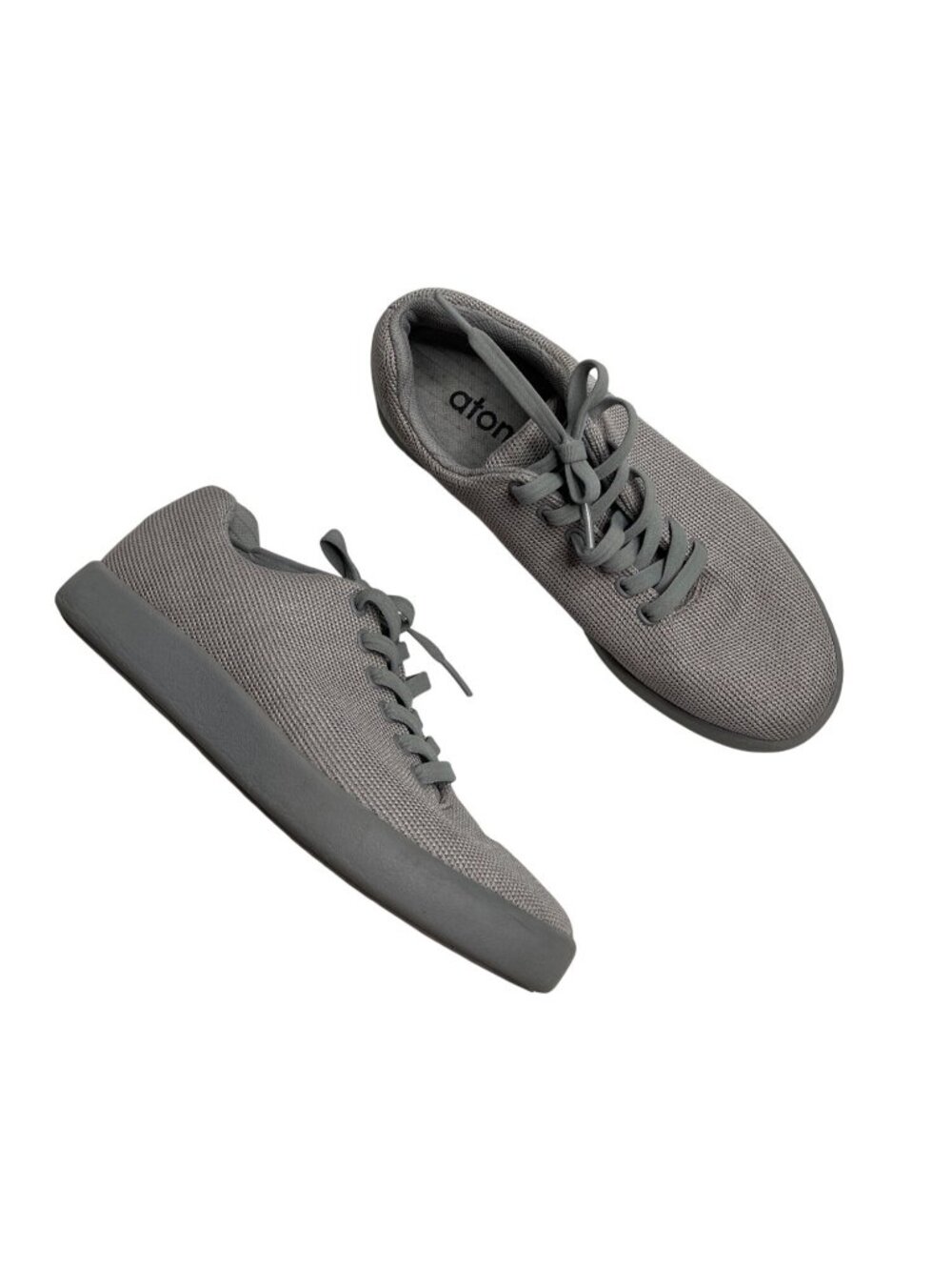 Atoms Womens Model 000 Gray Lightweight Knit Sneakers Size 7.25